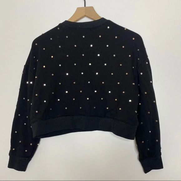 Romeo + Juliet Couture Studded Cropped Sweatshirt - Picture 5 of 7